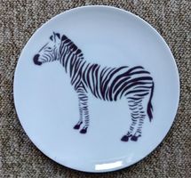 Dobrush dekorativer Porzellanteller `Zebra` 20cm